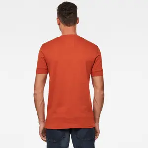 Slank T-shirt met logo en vilten applicatie G-Star image-2