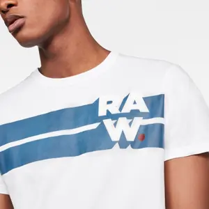T-shirt met grafische strepen G-Star RAW image-4