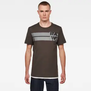 T-shirt met grafische strepen G-Star RAW image-1