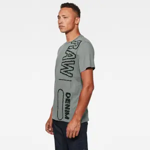 Logo T-shirt vertical G-Star RAW image-3