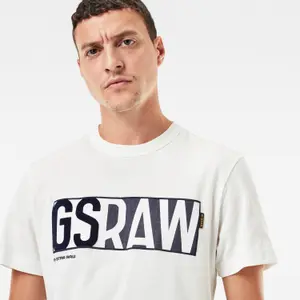 Denim logo T-shirt G-Star GS RAW image-4
