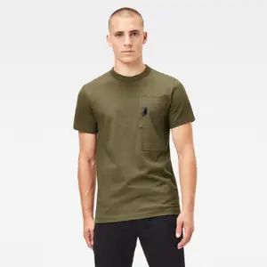T-shirt met logo en zak G-Star Utility image-1