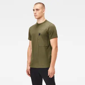 T-shirt met logo en zak G-Star Utility image-3