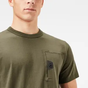 T-shirt met logo en zak G-Star Utility image-4