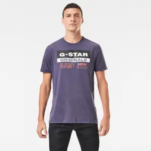 Slank logo T-shirt van het label G-Star Originals image-1