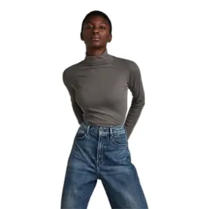 Pull slim côtelée col montant femme G-Star image-0