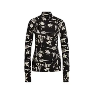 Dames t-shirt met hoge hals en slanke pasvorm G-Star Lecite AO image-0
