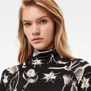 Dames t-shirt met hoge hals en slanke pasvorm G-Star Lecite AO image-4