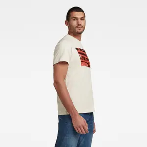 T-Shirt G-Star Flock Badge Graphic image-2
