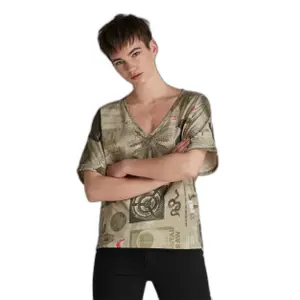T-shirt col en V femme G-Star Joosa image-1