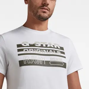 T-shirt G-Star Originals Stripe Logo image-4