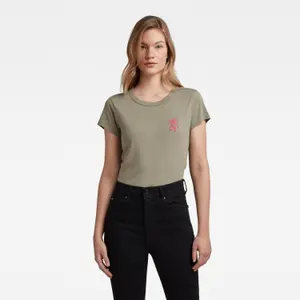 Bedrucktes T-Shirt mit schmalem Schnitt, Frau G-Star Tulip image-1
