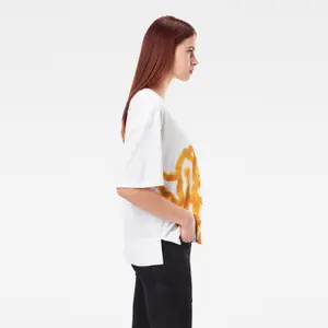 Weites bedrucktes T-Shirt, Frau G-Star Big Object image-3