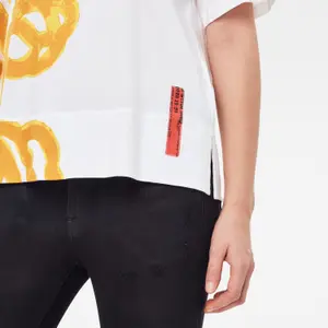 Weites bedrucktes T-Shirt, Frau G-Star Big Object image-4