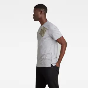 T-Shirt mit gewebter Tasche G-Star Military 3D image-4