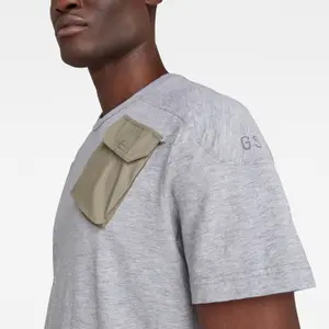T-Shirt mit gewebter Tasche G-Star Military 3D image-5