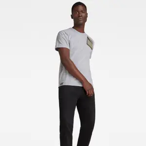 T-Shirt mit gewebter Tasche G-Star Military 3D image-3