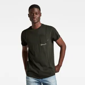 Grafisch t-shirt met achterzak G-Star Lash image-1