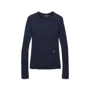 Eng anliegendes geripptes T-Shirt, Damen G-Star Gestreept image-0