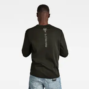 Lichtgewicht grafisch T-shirt op de rug G-Star image-3