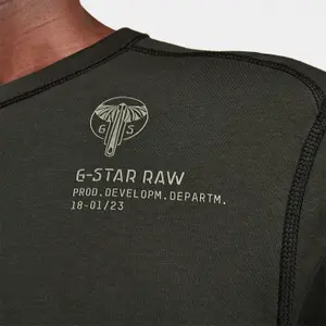 Lichtgewicht grafisch T-shirt op de rug G-Star image-5