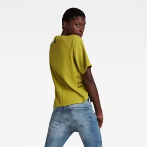 Klein grafisch t-shirt met mouwen voor vrouwen G-Star image-2