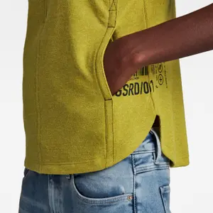 Klein grafisch t-shirt met mouwen voor vrouwen G-Star image-4