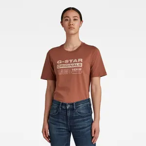 Klassisch geschnittenes T-Shirt mit Etikett Frau G-Star Originals image-1