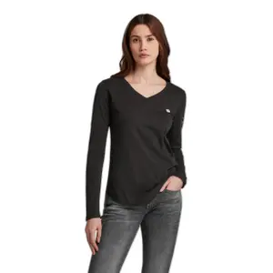 T-shirt col V femme G-Star Rolled Edge image-0