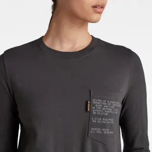 Lockeres T-Shirt, Damen G-Star Text Pocket image-4