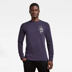 T-shirt met logo op de borst G-Star GS image-1