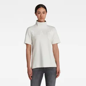 T-Shirt mit Rollkragen court Frau G-Star Graphic Pocket image-1