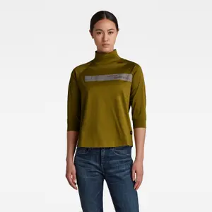 Weit geschnittenes, reflektierendes T-Shirt Raglanärmel und Rollkragen court Frau G-Star image-1