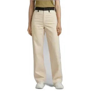 Calças de ganga rectas de alta elevação das mulheres G-Star Tedie image-0