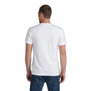 T-shirt slim col V G-Star Chest graphic image-2