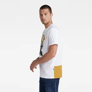 T-Shirt G-Star Canoe Colorblock image-3