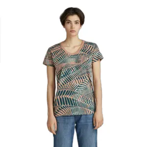 Camiseta de mujer con cuello de pico G-Star All over image-1