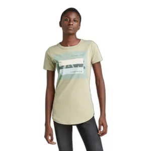 T-shirt de mulher de ajuste longo e fino G-Star Raw. Cvrd image-0