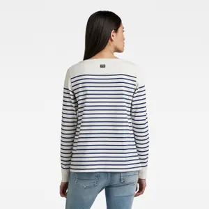 T-shirt met grafische strepen voor dames G-Star Boat Top image-2