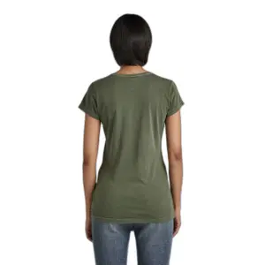 Női slim fit V-nyakú póló G-Star Eyben image-3