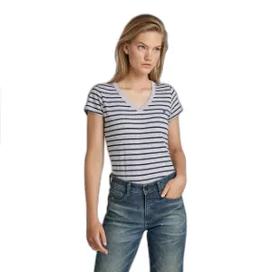 T-shirt slim femme G-Star Eyben Stripe VT. image-1