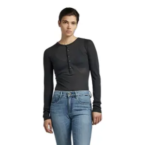 Női slim fazonú hosszú ujjú póló G-Star Henley image-1