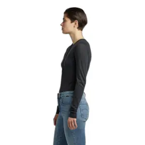 Női slim fazonú hosszú ujjú póló G-Star Henley image-3