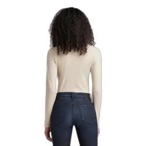 T-shirt manches longues slim femme G-Star Henley image-2
