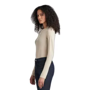 T-shirt manches longues slim femme G-Star Henley image-3