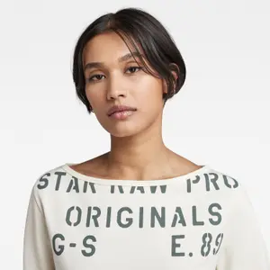 T-Shirt Frau G-Star Stencil Graphic image-5
