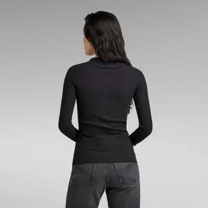 T-shirt de manga comprida de corte justo para mulher G-Star image-2