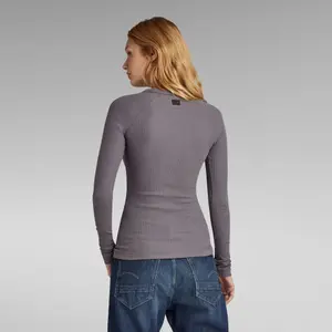 T-shirt de manga comprida de corte justo para mulher G-Star image-2