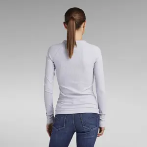 T-shirt de manga comprida de corte justo para mulher G-Star image-2