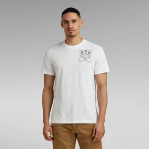 T-shirt de manga comprida G-Star Puff print Back image-1